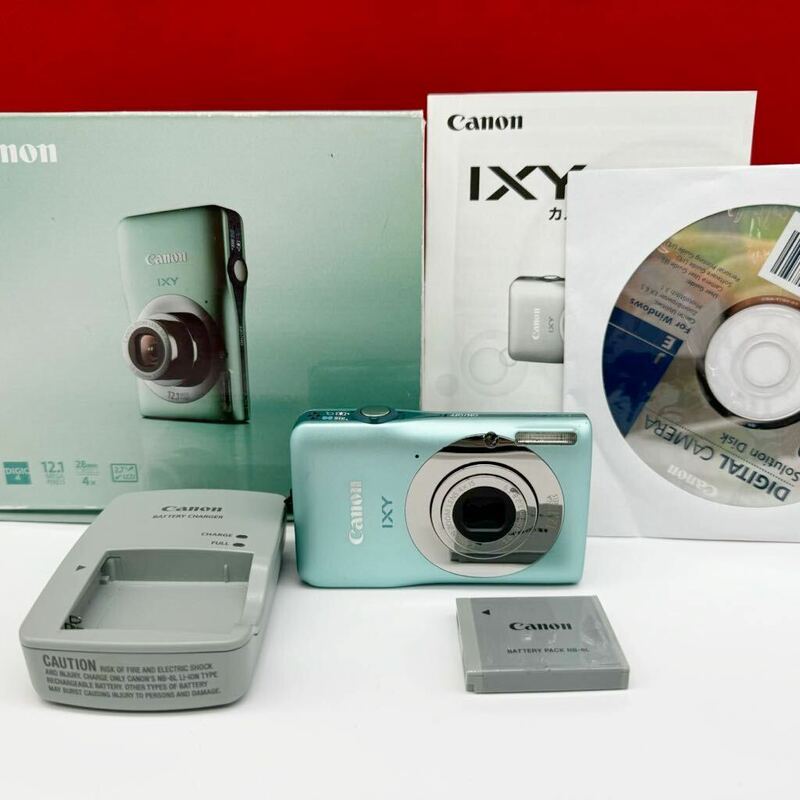 ▲ Canon IXY 200F PC1469 グリーン コンパクトデジタルカメラ 動作未確認 ジャンク キャノン