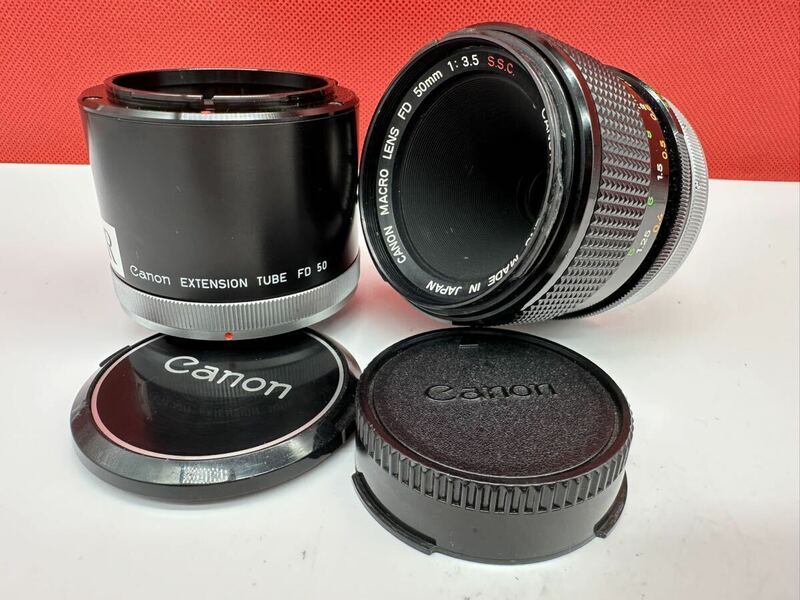 ▽ Canon MACRO LENS FD 50mm F3.5 S.S.C. カメラ レンズ キャノン