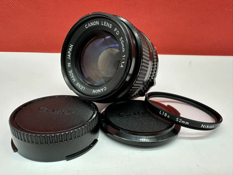 ▽ 防湿庫保管品 Canon LENS New FD 50㎜ F1.4 カメラ レンズ キャノン
