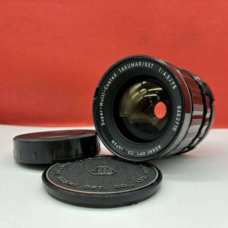 ◆ PENTAX Super-Multi-Coated TAKUMAR/6×7 F4.5/75 カメラ レンズ 中判 ペンタックス 