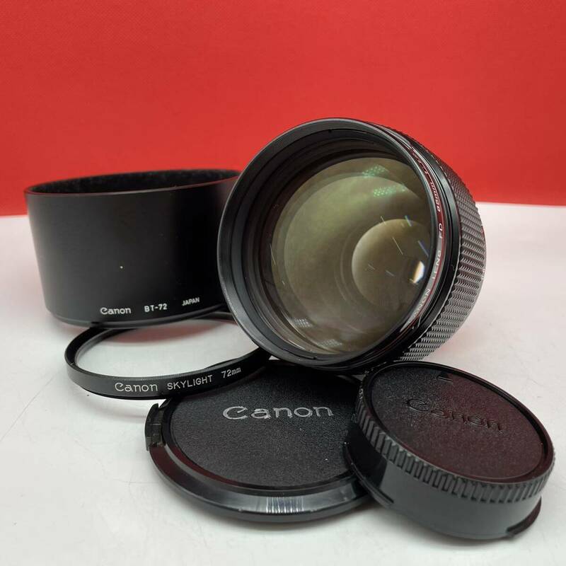 □ 使用数回 Canon LENS New FD 85mm F1.2 L カメラレンズ 単焦点 マニュアルフォーカス BT-72 キャノン