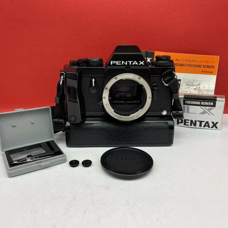 □ 防湿庫保管品 使用数回 PENTAX ILX 一眼レフカメラ フィルムカメラ ボディ シャッター、露出計OK WINDER 付属品 現状品 ペンタックス