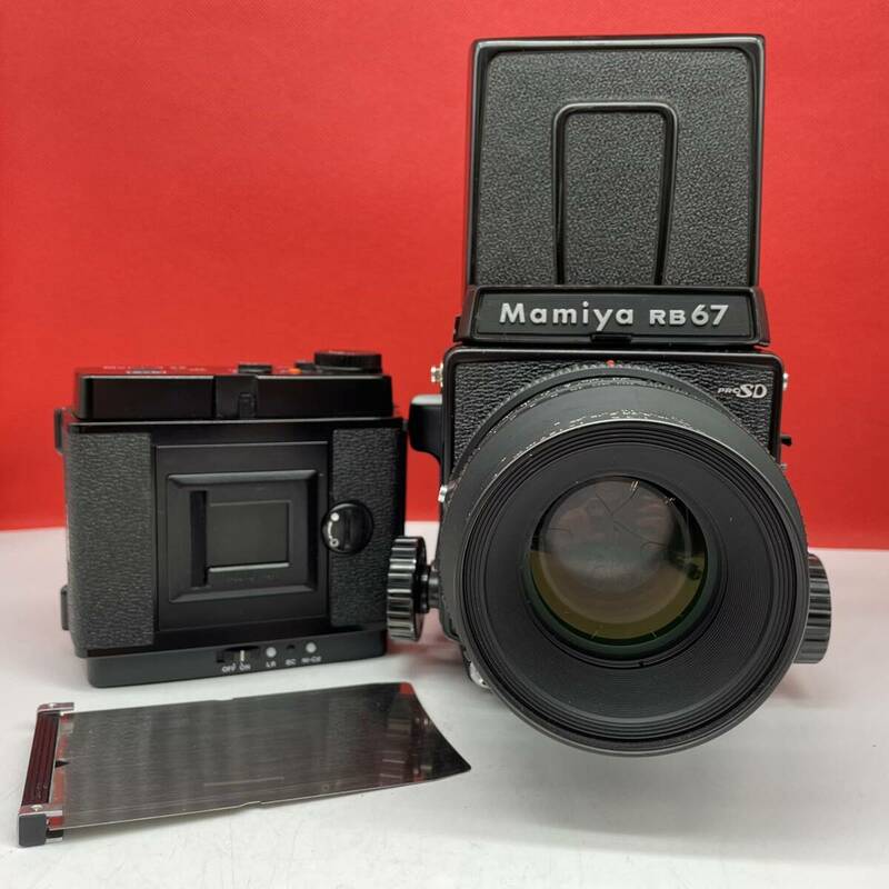 □ Mamiya RB67 PROFESSIONAL SD 中判フィルムカメラ ボディ K/L F3.5 127mm L レンズ フィルムバック 動作確認済 マミヤ