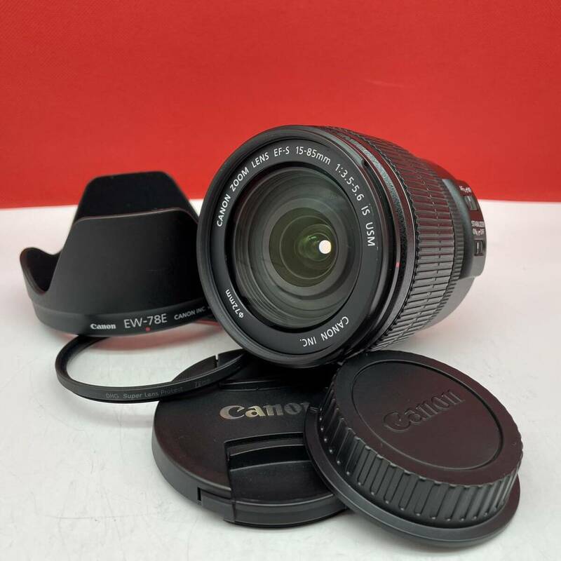 □ 防湿庫保管品 Canon ZOOM LENS EF-S 15-85mm F3.5-5.6 IS USM カメラレンズ AF動作確認済 キャノン