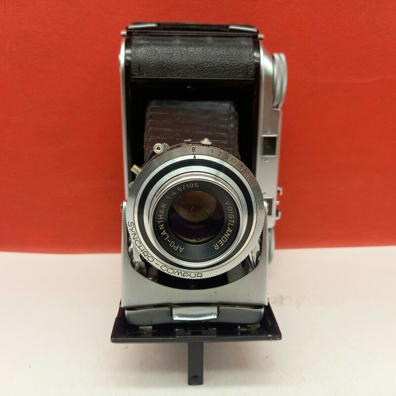 ■ Voigtlander BESSA II APO-LANTHAR 105mm F4.5 動作確認済 蛇腹カメラ 中判レンジファインダー フィルムカメラ フォクトレンダー