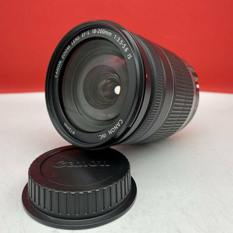 □ Canon ZOOM LENS EF-S 18-200mm F3.5-5.6 IS カメラレンズ IMAGESTABILIZER AF動作確認済 キャノン
