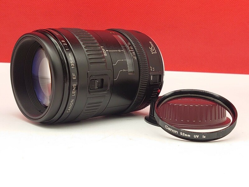 ▼ 防湿庫保管品 Canon LENS EF 135ｍｍ F2.8 SOFTFOCUS/カメラ レンズ AF動作確認済 キャノン