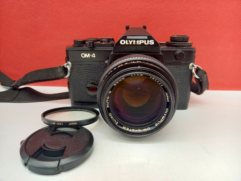 ■ OLYMPUS OM-4 ボディ OM-SYSTEM ZUIKO AUTO-S 50mm F1.2 レンズ 動作確認済 シャッター、露出計OK フィルム一眼レフカメラ オリンパス