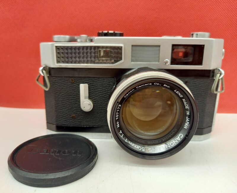 ■ Canon MODEL 7 レンジファインダー フィルムカメラ ボディ 50mm F1.4 レンズ 動作確認済 シャッターOK 現状品 キャノン