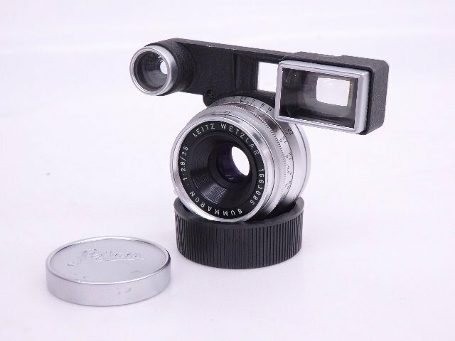 LEICA/ライカ E.Leitz レンズ SUMMARON 35mm F2.8 メガネ付 ライカMマウント ズマロン ◆ 6DF21-4