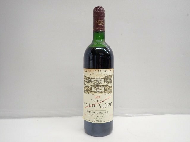 【未開栓・古酒】 赤ワイン CHATEAU LA LOUVIERE 1996 PESSAC LEOGNAN シャトー・ラ・ルヴィエール 750ml 12.5% ∩ 6D251-1