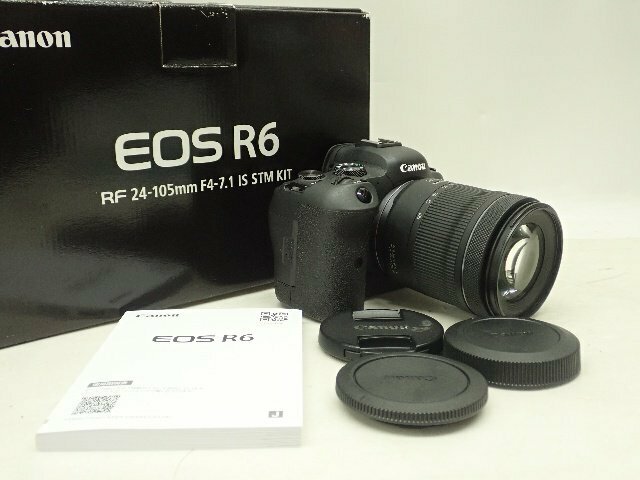 Canon キヤノン ミラーレス一眼カメラ EOS R6 RF 24-105mm F4-7.1 IS STM KIT レンズキット ¶ 6DF85-1