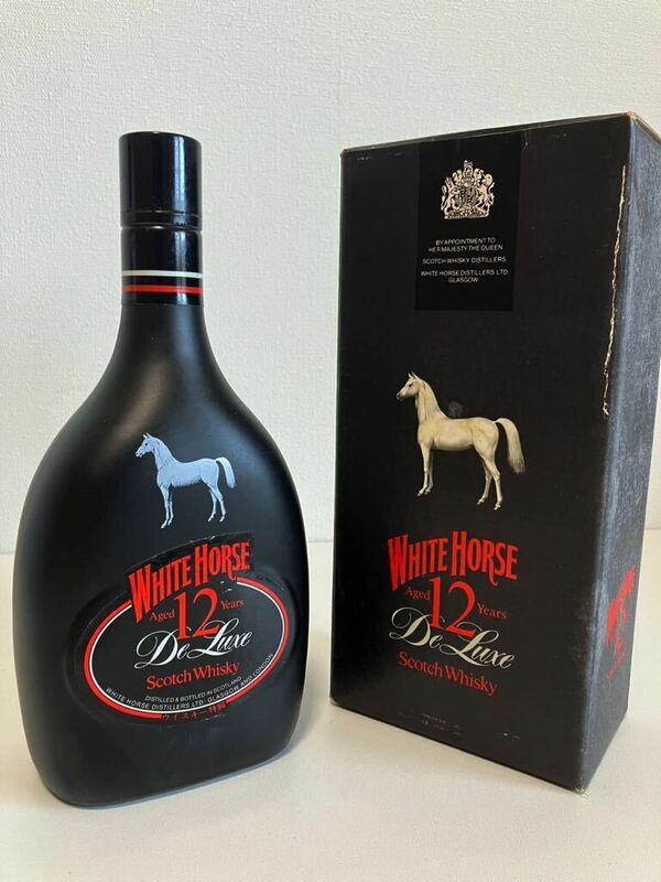 【未開封】WHITE HORSE 12years Deluxe ホワイトホース スコッチウイスキー 12年 43% 750ml