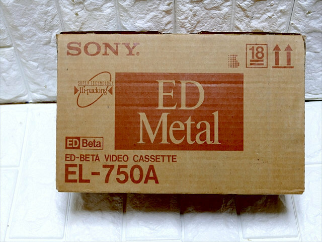 未使用 10本 SONY ED Metal ベータ ビデオ カセットテープ EL-750 