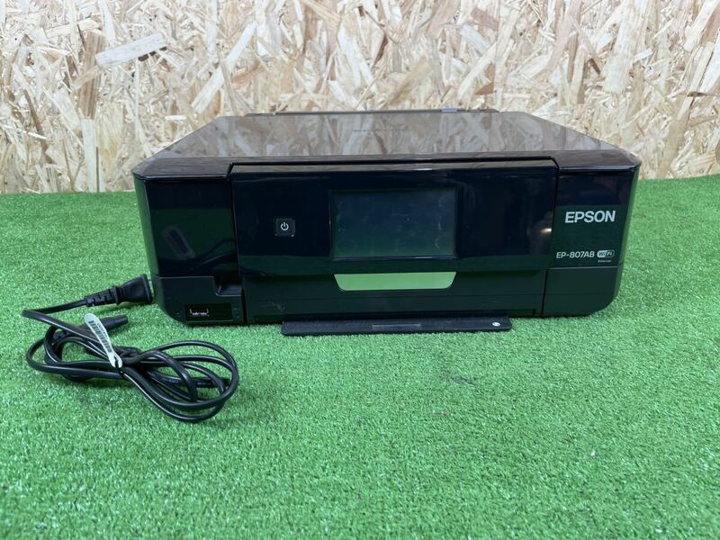 5B8 EPSON エプソン インクジェットプリンター EP-807AB プリンター 複合機 通電OK 現状品