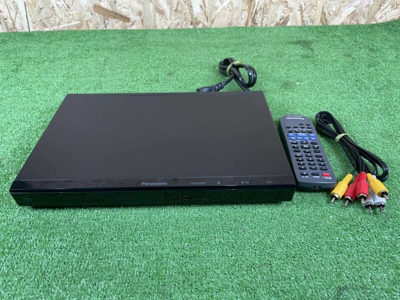 5B75 Panasonic パナソニック DVDプレーヤー DVD-S500-K ブラック CDプレーヤー 動作品 リモコン