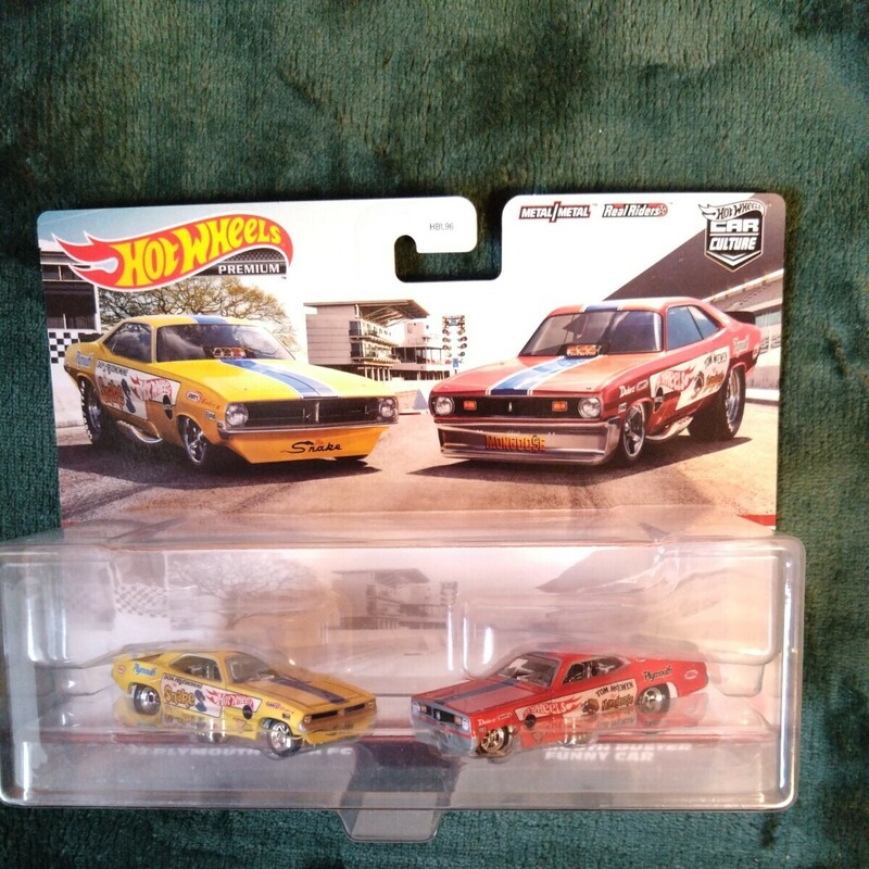 ホットウィール Hot Wheels '72 PLYMOUTH CUDA FC PLYMOUTH DUSTER FUNNY CAR