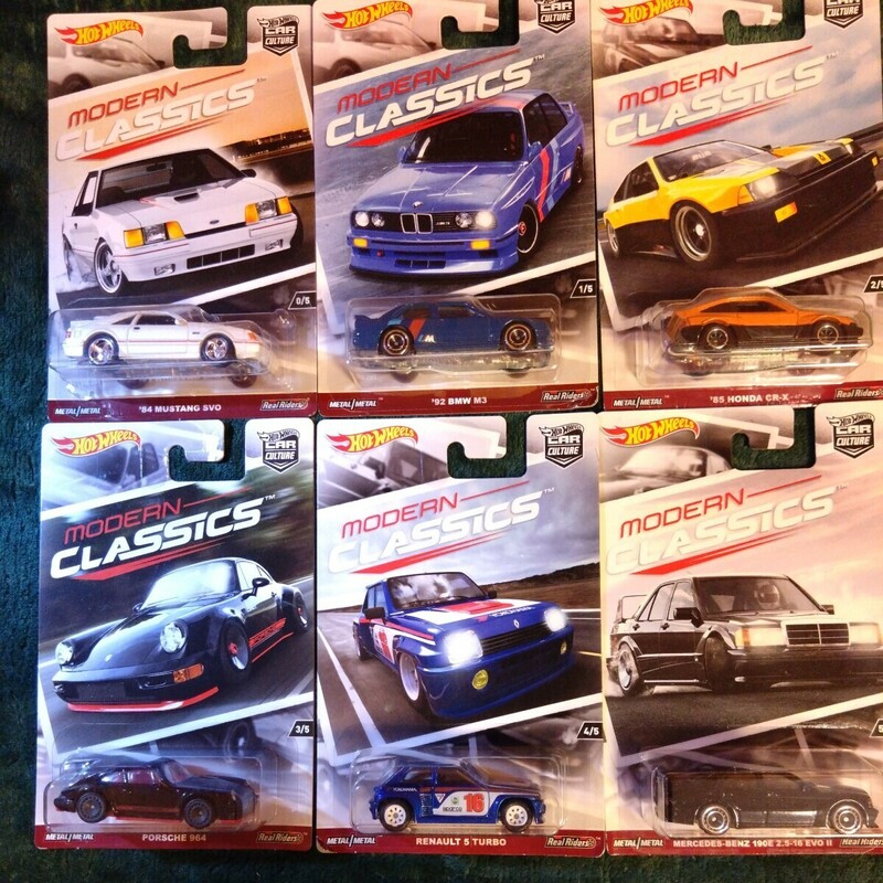 ホットウィール Hot Wheels MODERN CLASSICS 6台セット