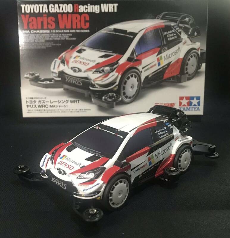 ミニ四駆 PRO★トヨタ ヤリス WRC ガズーレーシング WRT★タミヤ 組立部分塗装済み 製作品