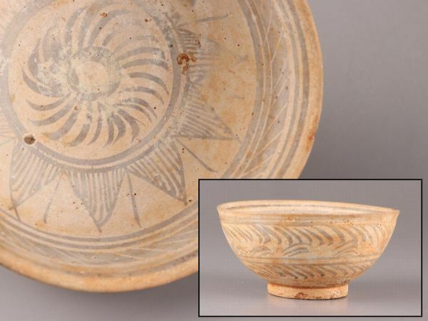 古美術 朝鮮古陶磁器 茶碗 時代物 極上品 初だし品 C6096