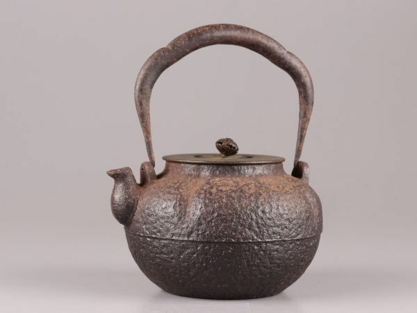 煎茶道具 銅製蓋 時代鉄瓶 時代物 極上品 初だし品 C6089