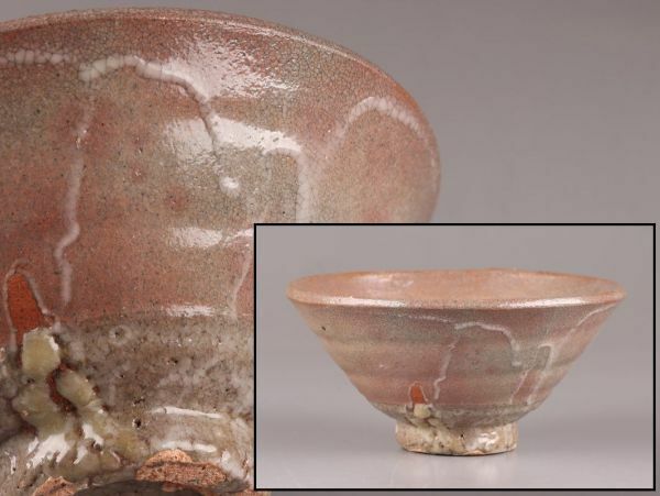 古美術 朝鮮古陶磁器 李朝 井戸 茶碗 時代物 極上品 初だし品 C6061