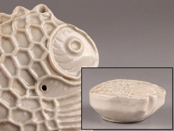 古美術 朝鮮古陶磁器 李朝 書道具 水滴 時代物 極上品 初だし品 C6049