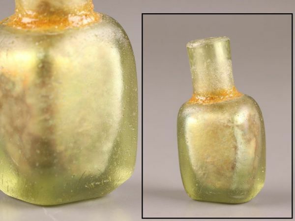 古美術 古ガラス 香水瓶 時代物 極上品 初だし品 C6373