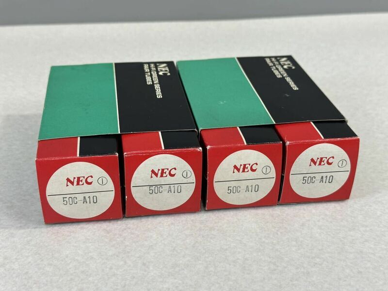 NEC 50C-A10 真空管 (同ロット020) 4本セット 箱付き 動作未確認 現状品