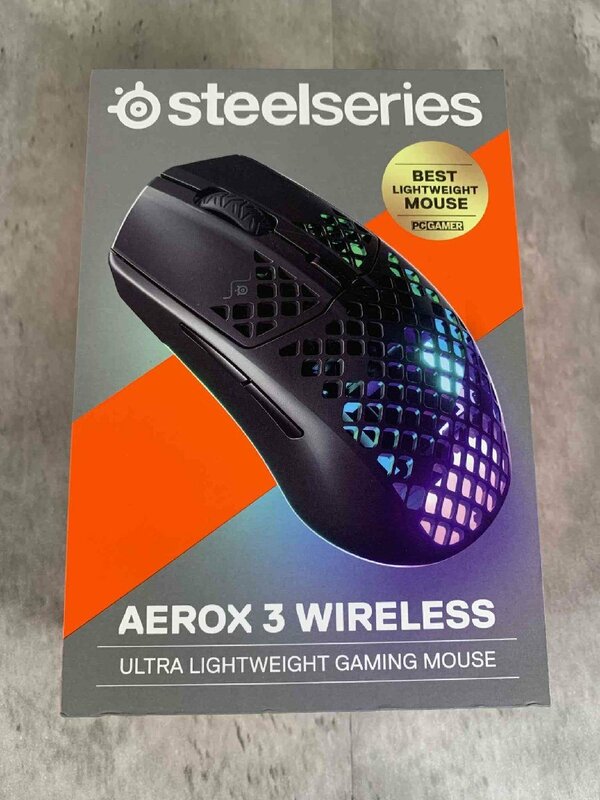 【新品未使用】SteelSeries/Aerox 3 Wireless/スティールシリーズ 無線 ゲーミングマウス【送料無料】