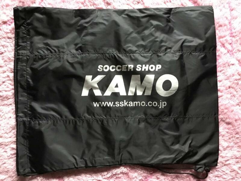 ノベルティ◆SOCCER SHOP KAMO サッカーショップカモ　ランドリーバッグ　ブラック未使用品