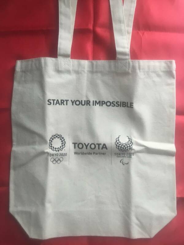 ノベルティ◆2020年TOKYO東京オリンピック　TOYOTA非売品エコバッグ(布製) 未使用品