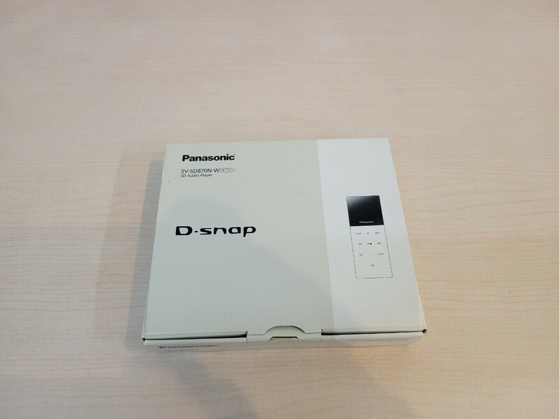 美品 ジャンク Panasonic SDオーディオプレーヤー D-snap SV-SD870N