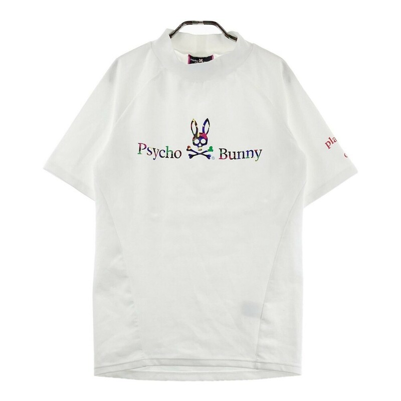 PSYCHO BUNNY サイコバニー ハイネック 半袖Tシャツ ホワイト系 M [240101189989] ゴルフウェア メンズ