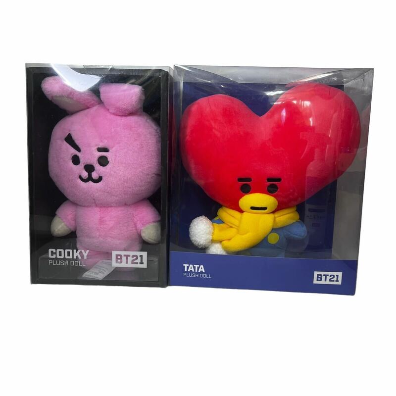 【未開封】 TATA PLUSH DOLL BT21 BTS COOKY PLUSH DOLL BT21 BTS 防弾少年団 ぬいぐるみ 2つセット