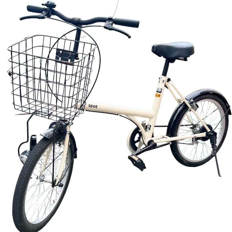 【定価2万4090円】スポット Spot CS-201SPOT ホワイト 自転車 小径車 20インチ