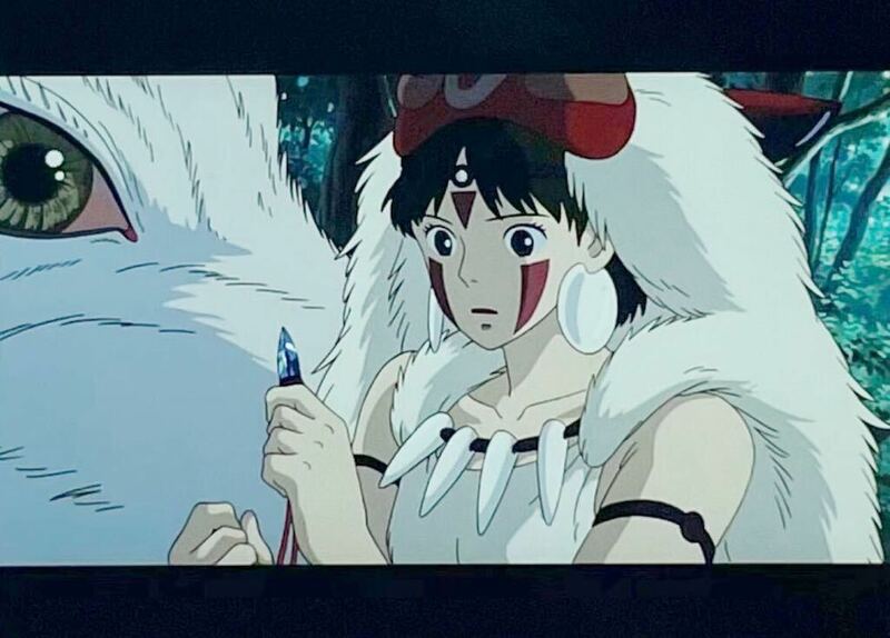 『もののけ姫 (1997) PRINCESS MONONOKE』35mm フィルム 1コマ スタジオジブリ 映画 Studio Ghibli サン 宮﨑駿 ネックレス セル