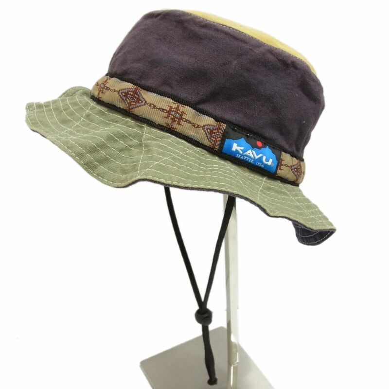 ◆KAVU カブー ストラップ バケットハット USA製 帽子 アウトドア キャンプ メンズ レディース