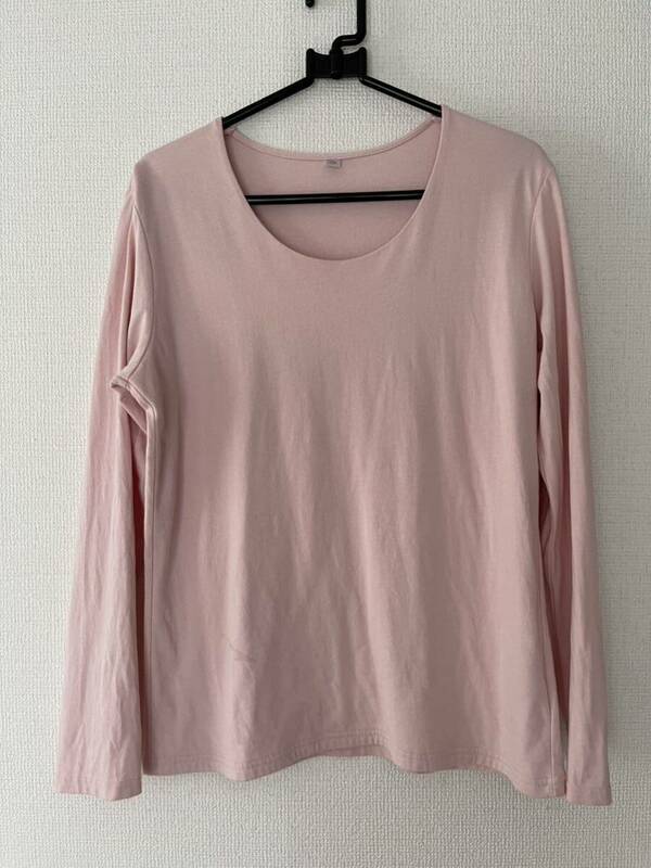 2405003(送料込¥488)UNIQLOユニクロ 長袖 Tシャツ サイズXL ピンク