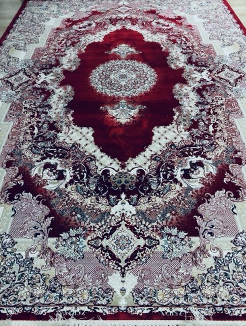  大判　最高峰約144万ノット　シルク30％ウール70%　イラン産手織り 高級ペルシャ絨毯 201×305cm　#21