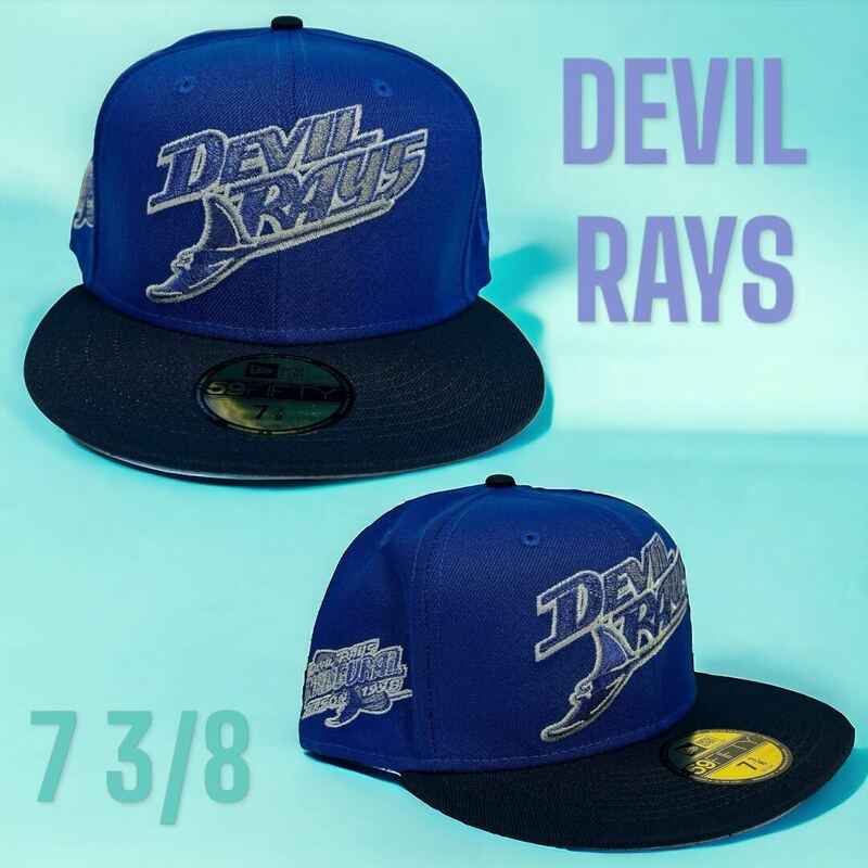 新品73/8 デビルレイズ　海外限定ニューエラ　59FIFTY NEW ERA DEVIL RAYS