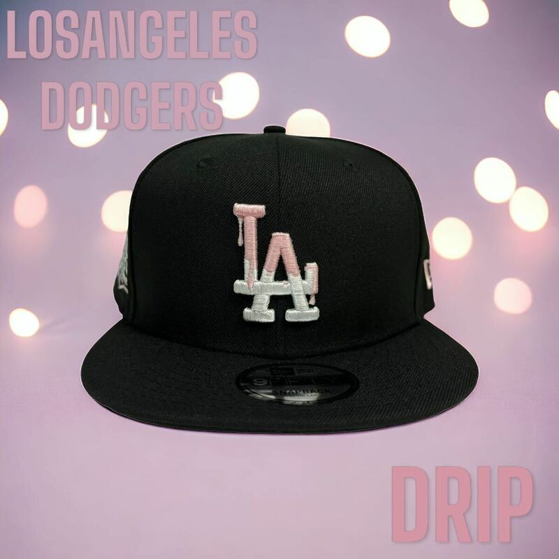DRIP♪新品　9FIFTY スナップバック　ロサンゼルス・ドジャース　ニューエラ　黒×ピンク　DODGERS 大谷翔平　NEW ERA CAP