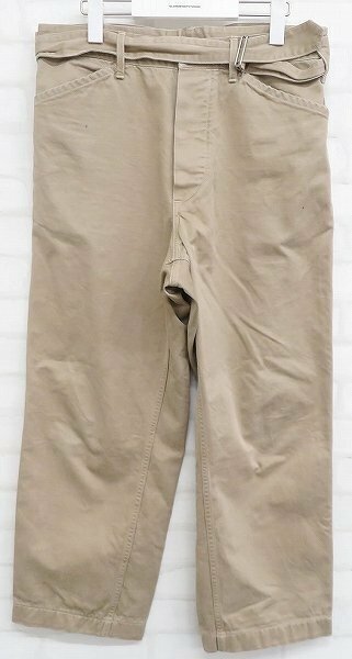 3P2711■COMOLI BELTED CHINO PANTS 15S-03004 コモリ ベルテッドチノパンツ