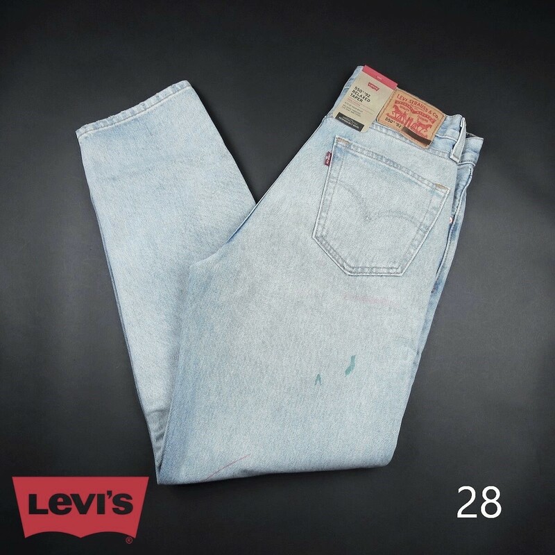 新品★Levi's/リーバイス/550'92 リラックステーパードジーンズA341/ペイント加工/【28】