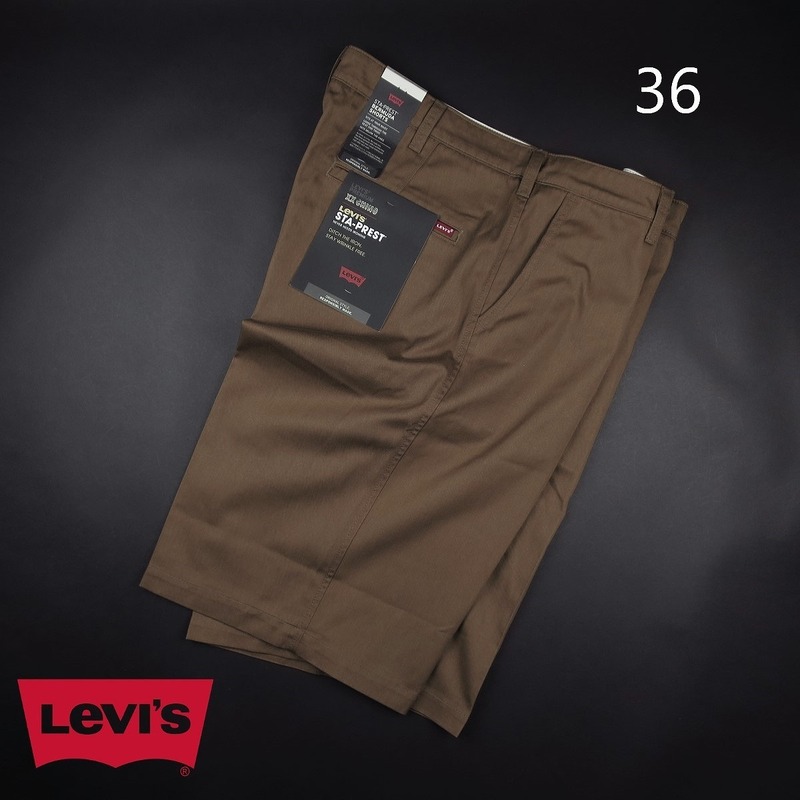 新品★Levi’s/リーバイス/STA-PREST/スタプレ/ハーフチノパンA468/000茶/【36】