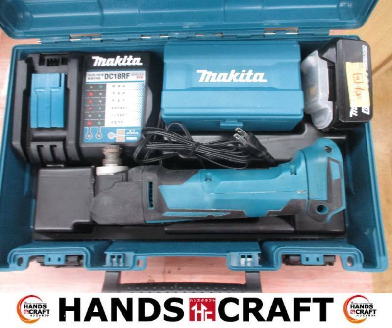 マキタ makita TM51DRG 充電式マルチツール バッテリ18V 6.0Ah充電7回一個/充電器/刃/ケース付き 【ハンズクラフト宜野湾店】