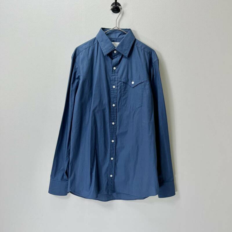 kolor カラー サイズ表記なし 長袖シャツ 無地 濃紺 ブルー