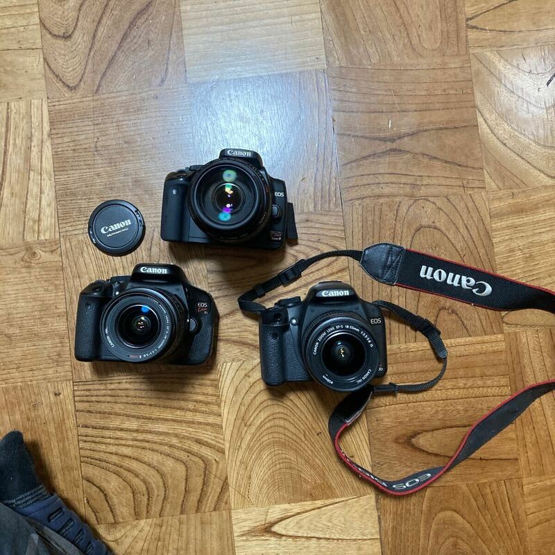 Canon 一眼レフ デジタルカメラ レンズ カメラ まとめ売りEOS 　Kiss　X5 X3