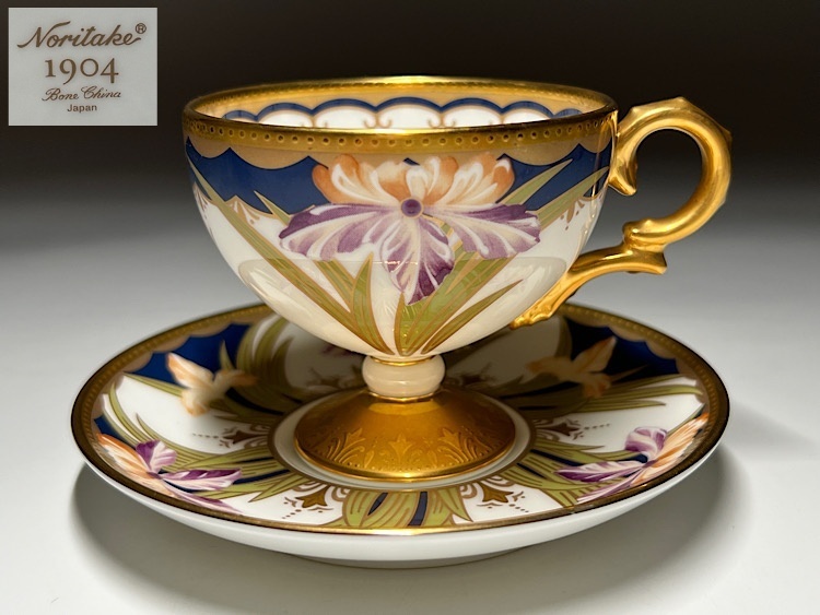 【瑞】ノリタケNoritake　BoneChina １９０４　デミタスカップ＆ソーサー