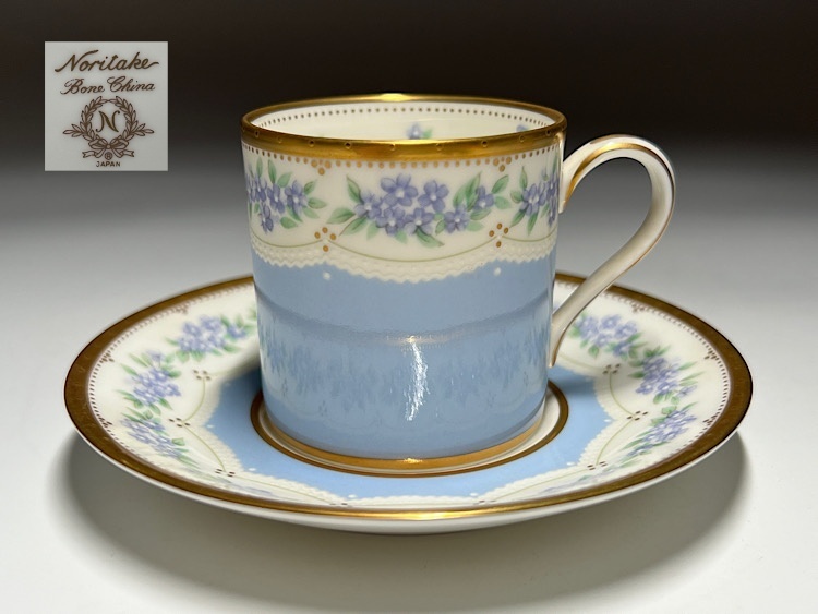 【瑞】ノリタケNoritake　BoneChina 　デミタス　カップ＆ソーサー